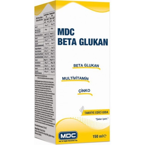 Mdc Glukan Aromasız Unisex Vitamin 150 ml