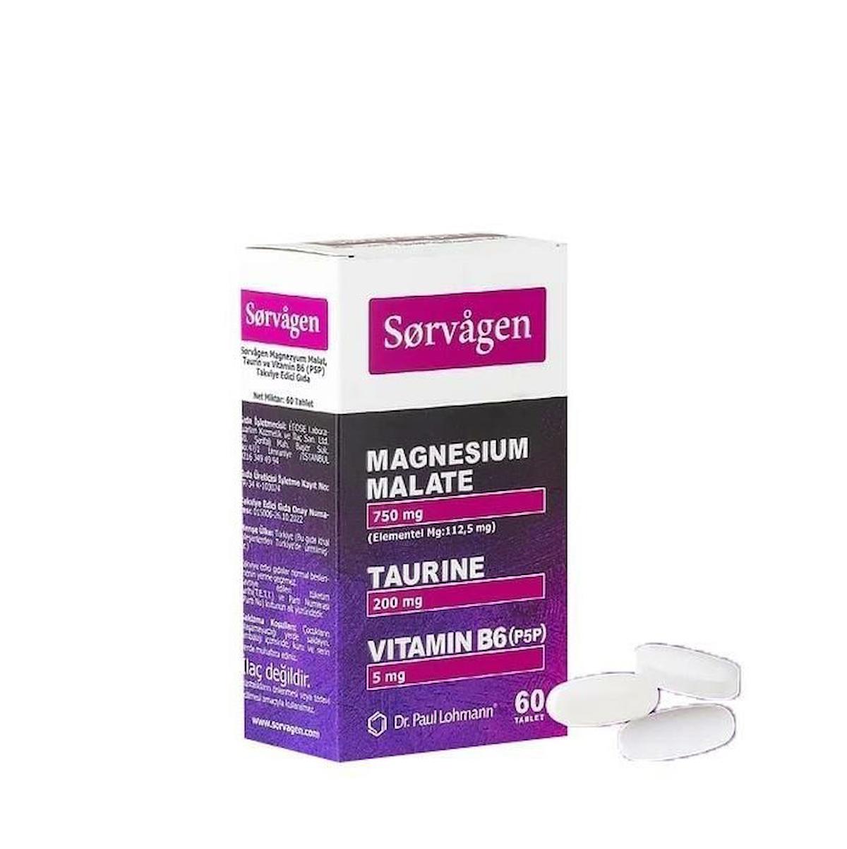 Sorvagen Taurin Aromasız Unisex Vitamin 60 Tablet