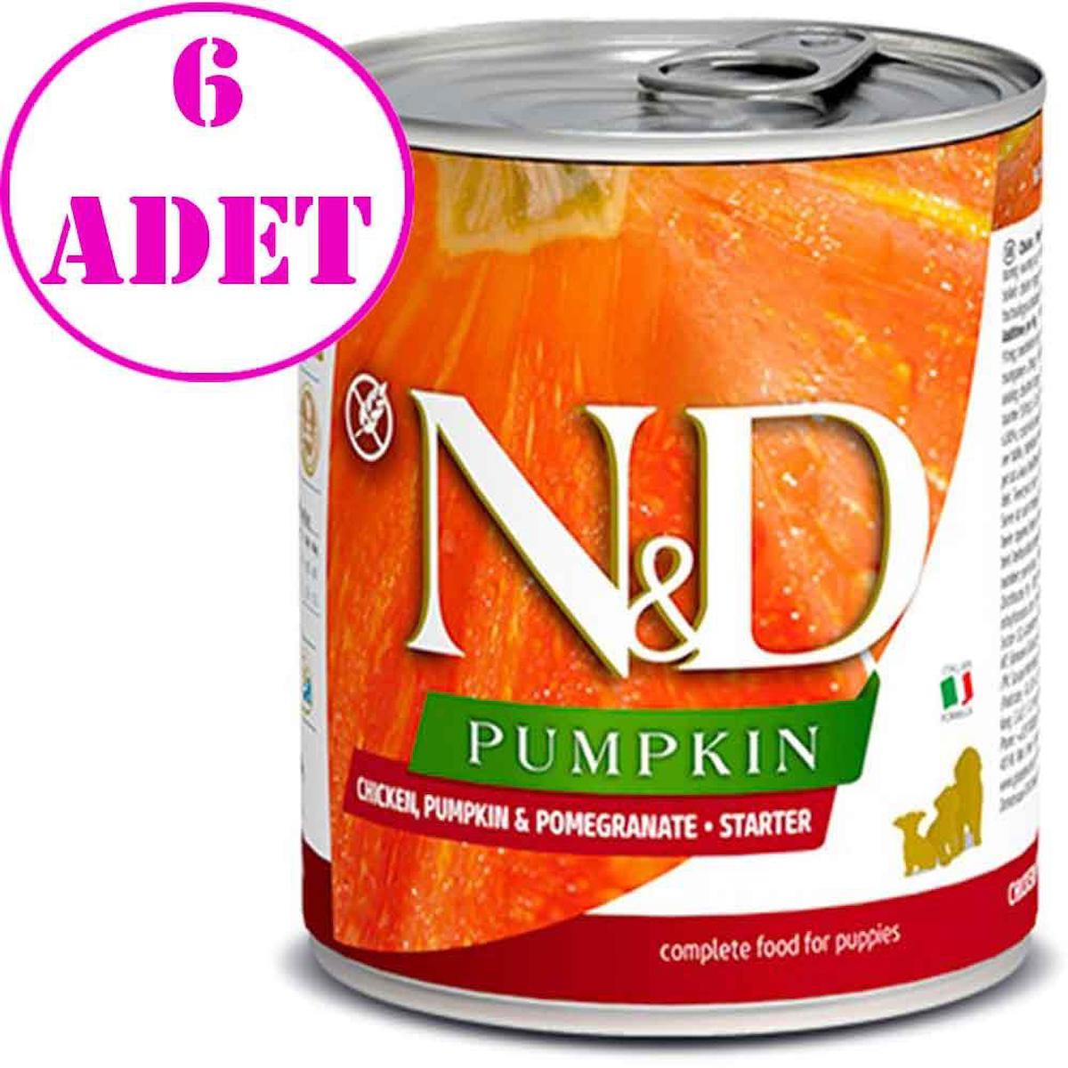 N&D Pumpkin Tavuklu Yavru Yaş Köpek Maması 285 gr 6'lı