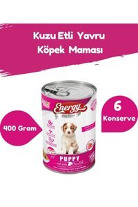 Energy Kuzu Etli Yavru Yaş Köpek Maması 400 gr 6'lı