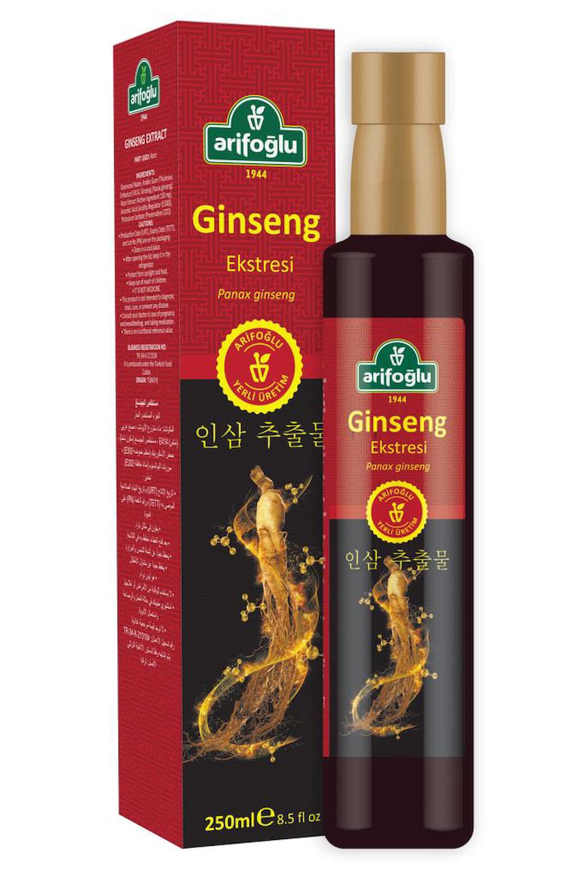 Arifoğlu Ginseng Aromalı Yetişkin Bitkisel Besin Desteği 250 ml