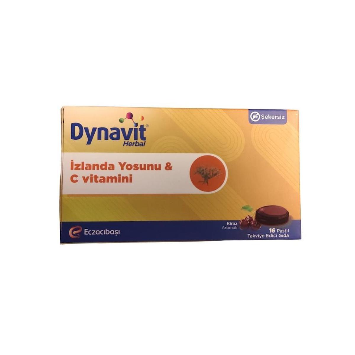 Eczacıbaşı Dynavit Herbal Aromalı Yetişkin Bitkisel Besin Desteği 16 Tablet