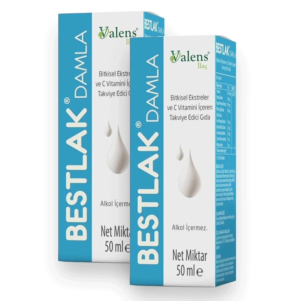 Bestlak Valens F-D Sade Yetişkin Bitkisel Besin Desteği 2x50 ml