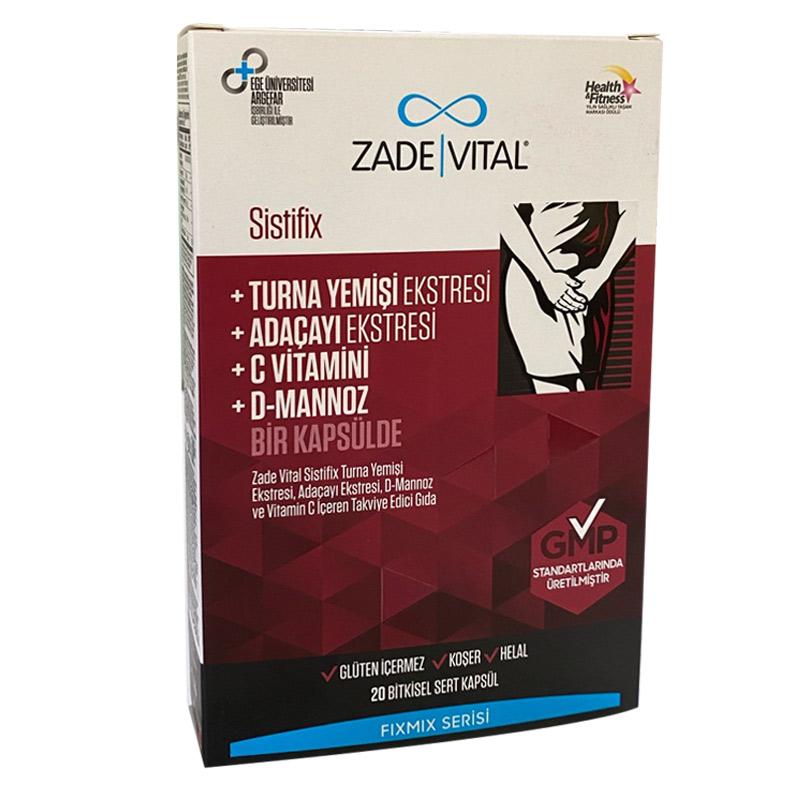 Zade Vital Sistifix Aromalı Yetişkin Bitkisel Besin Desteği 20 Kapsül