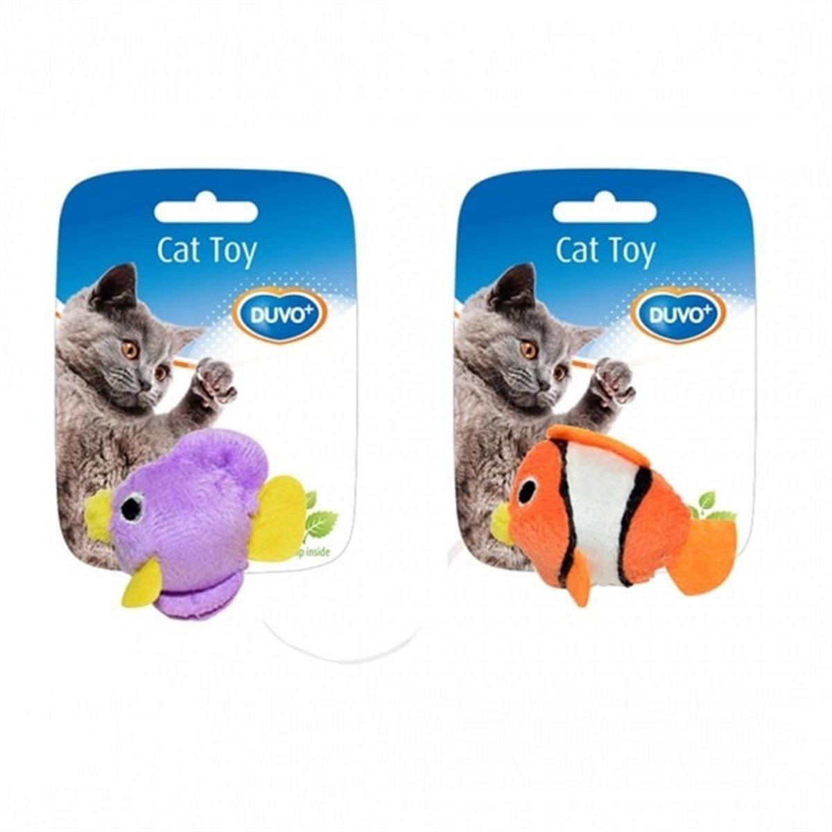 Duvo Fish Tüylü Isırma Yavru-Yetişkin Fare Kedi Oyuncağı