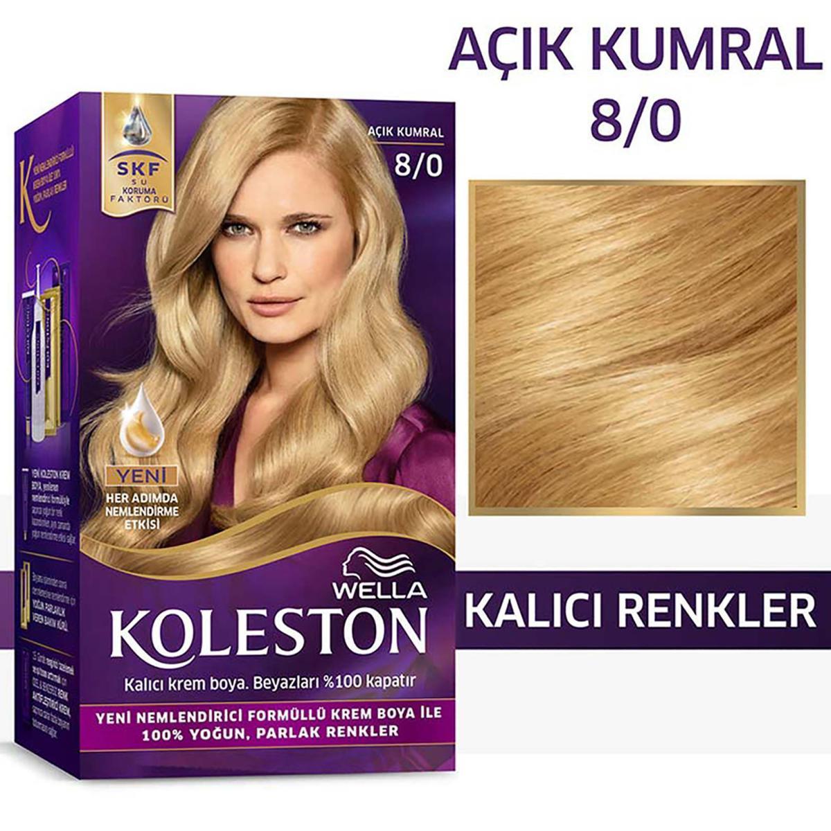 Wella 8.0 Açık Kumral Krem Saç Boyası 50 ml