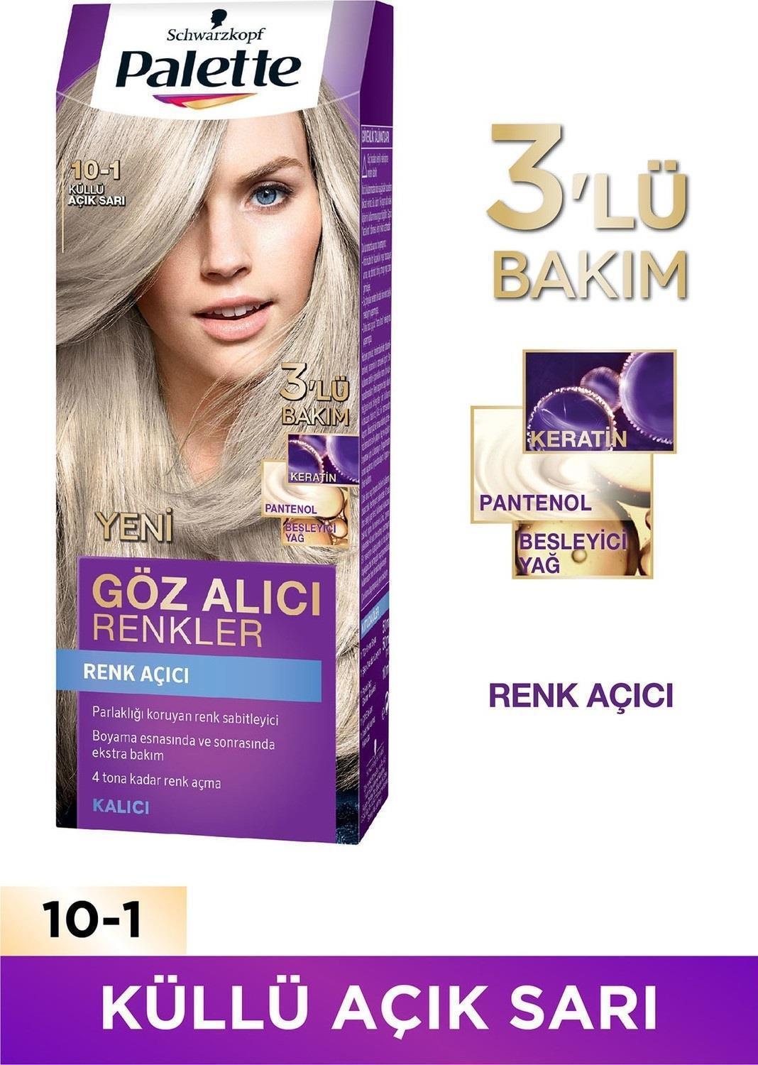 Palette 10.1 Açık Sarı Krem Saç Boyası 50 ml