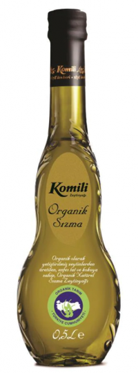 Komili Organik Natürel Organik Polifenolsüz Soğuk Sıkım Olgun Hesap Cam Sızma Zeytinyağı 0.5 lt