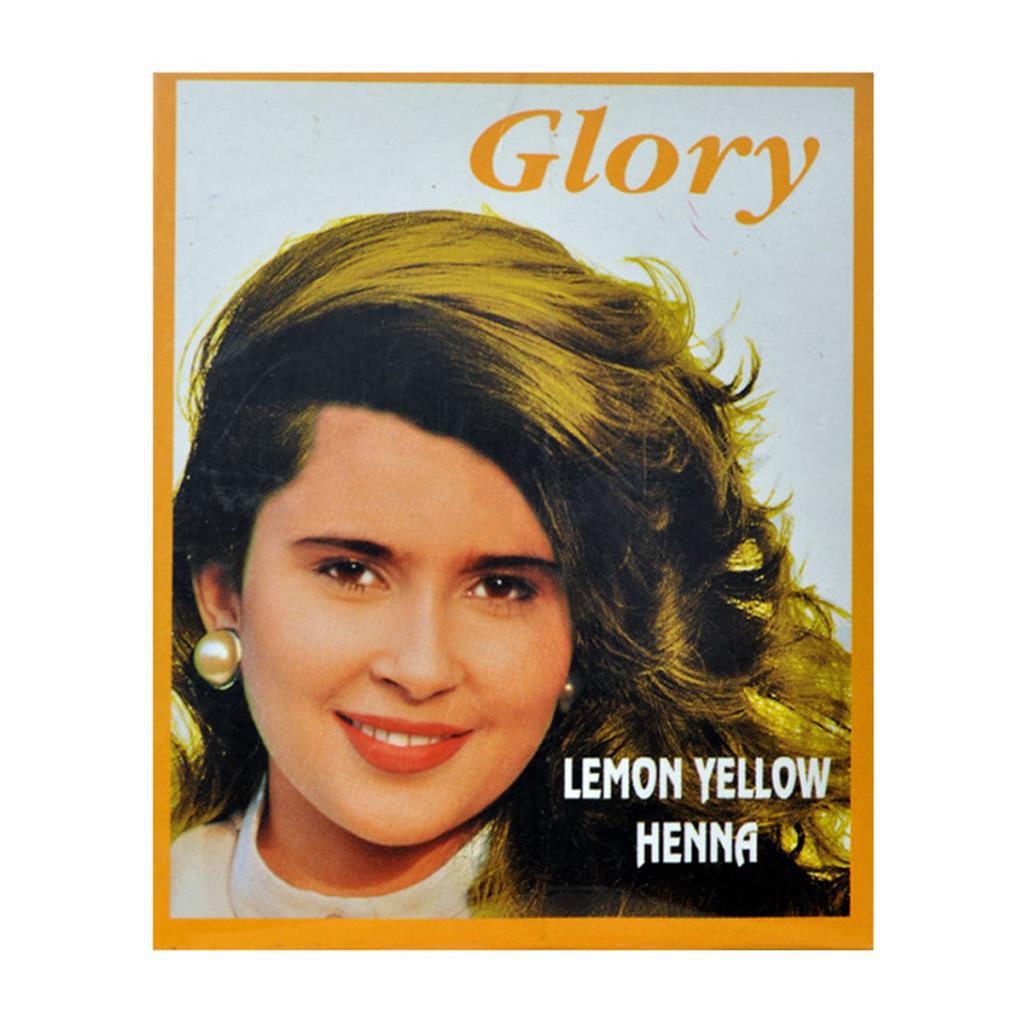 Glory Lemon Yellow Henna Organik Toz Saç Boyası 10 gr