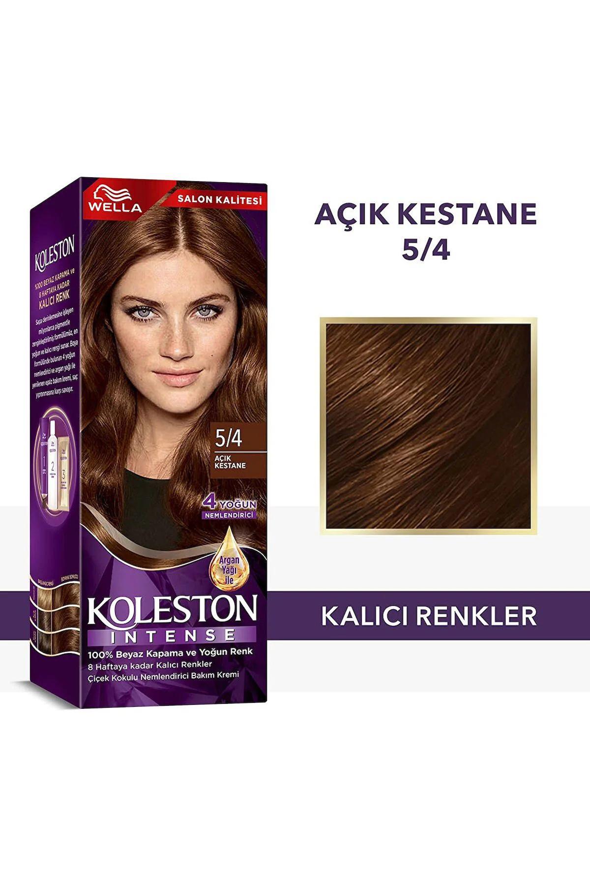 Wella 5.4 Açık Kestane Krem Saç Boyası 50 ml