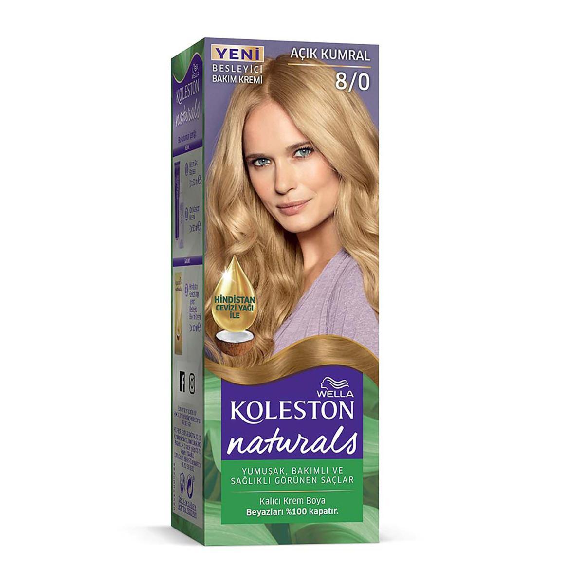 Wella Koleston 8.0 Açık Kumral Krem Saç Boyası 50 ml