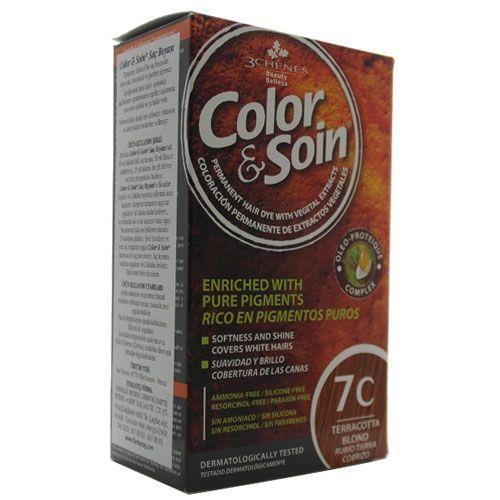 Color Soin 7C Terracotta Sarısı Amonyaksız Krem Saç Boyası 120 ml