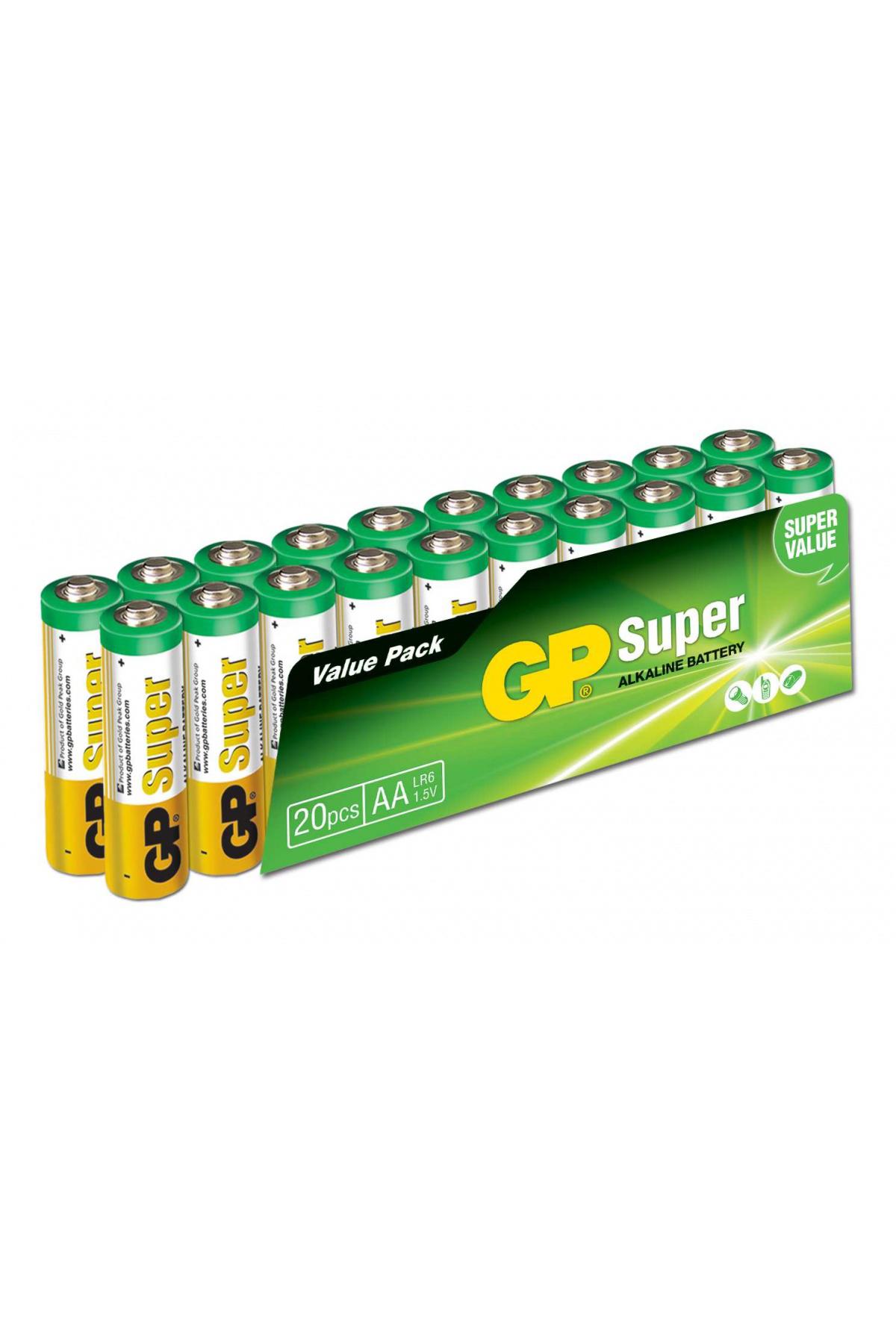 Gp GP15A 1.5 V Alkalin AA / Kalem Pil 20'li