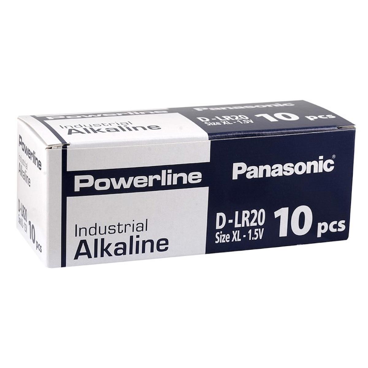 Panasonic LR20AD10BB 1.5 V Alkalin D / Büyük Pil 10'lu