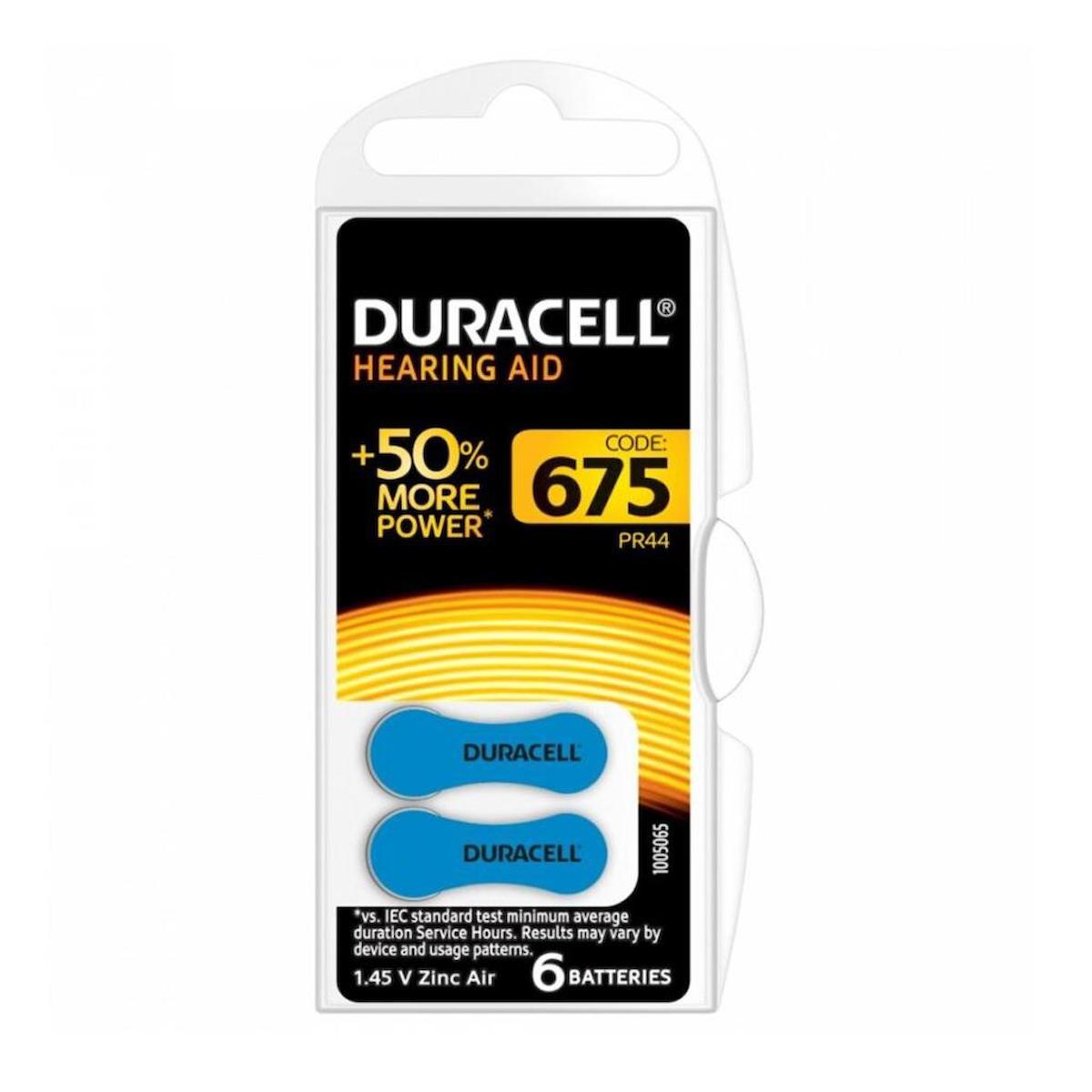 Duracell 675 1.45 V Çinko Düğme Pil 6'lı