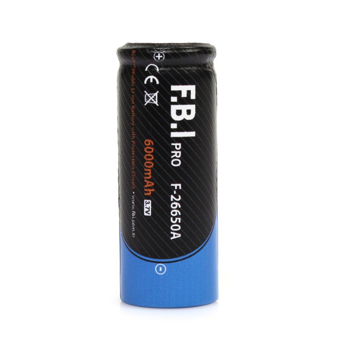 F.B.I 26650 3.7 V 6000 mAh Li-ion Şarjlı Pil