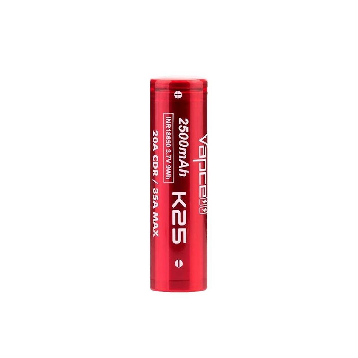 Vapce INR18650 3.7 V 2500 mAh Li-ion Şarjlı Pil