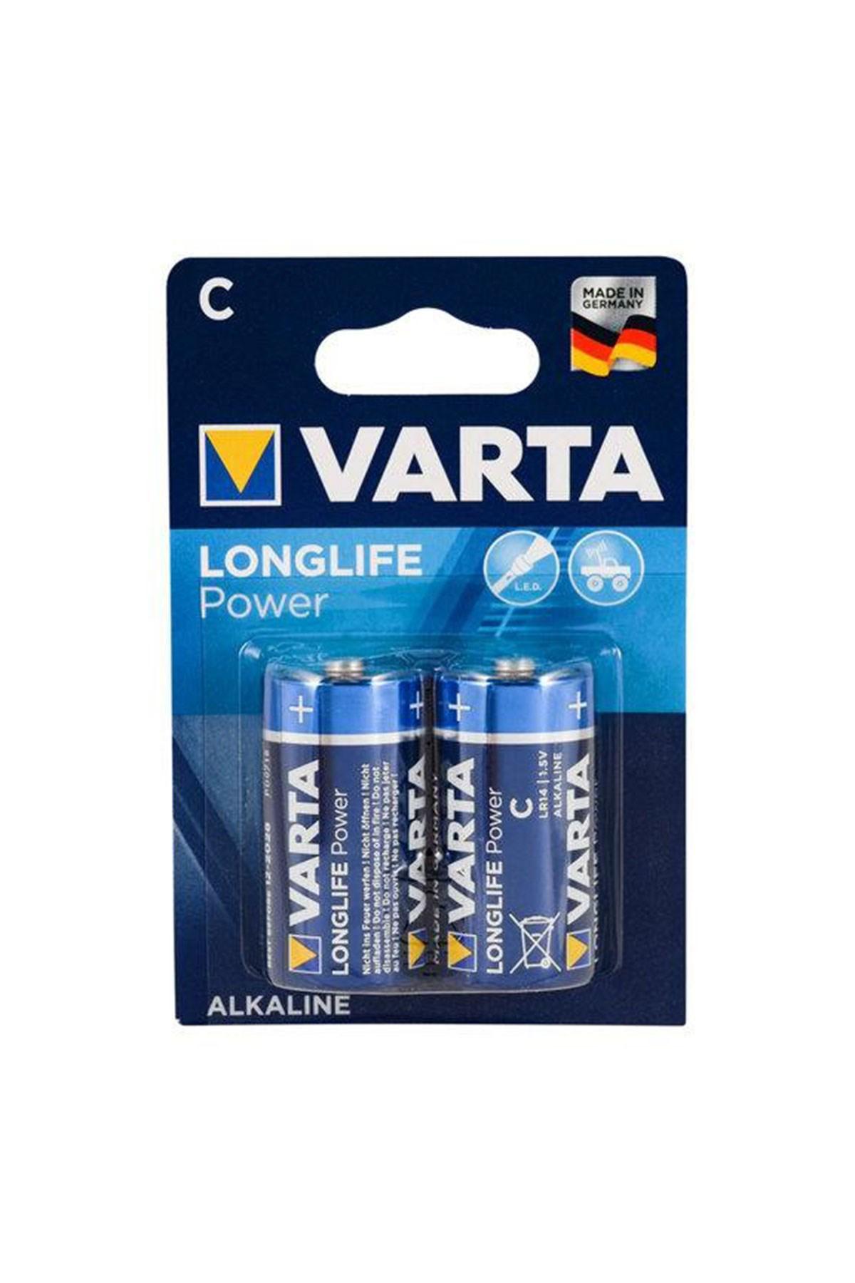 Varta LR20 1.5 V Alkalin C / Orta Pil 2'li