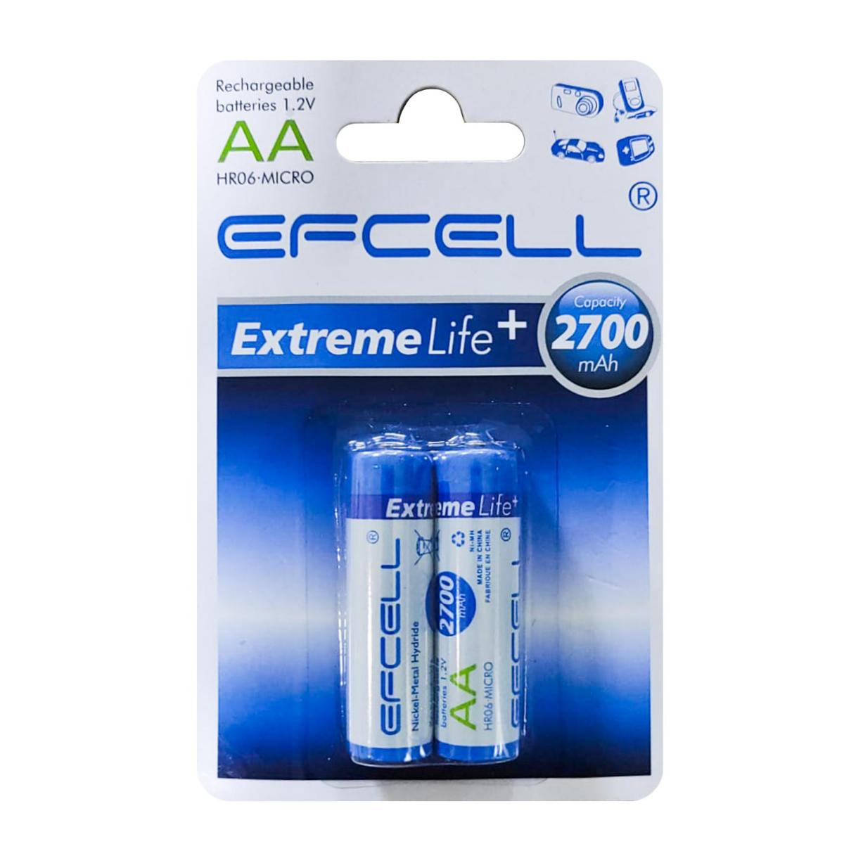 Efcell HR2700 1.2 V 2700 mAh AAA / İnce Kalem Şarjlı Pil 2'li