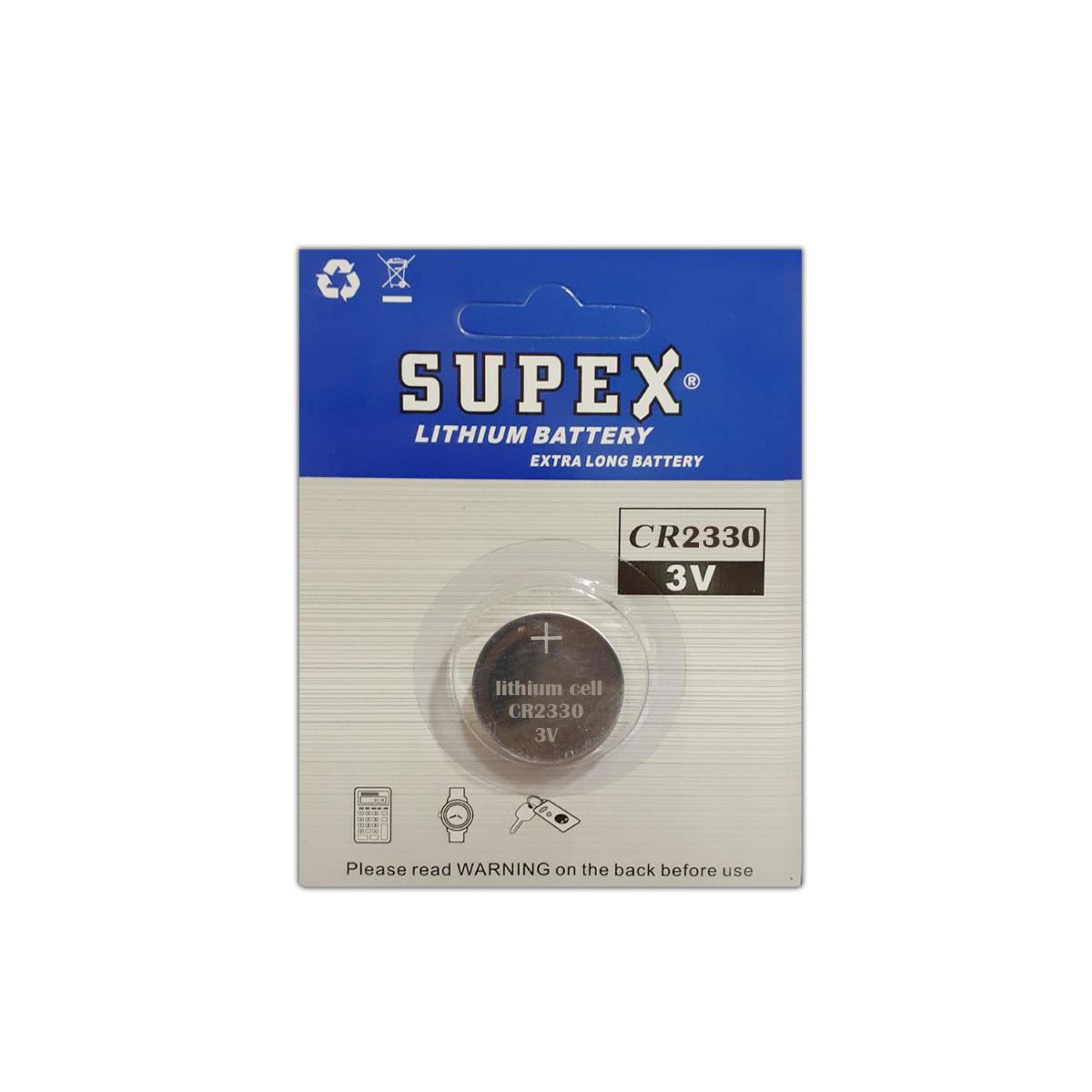 Supex CR2330 3 V Lityum Düğme Pil