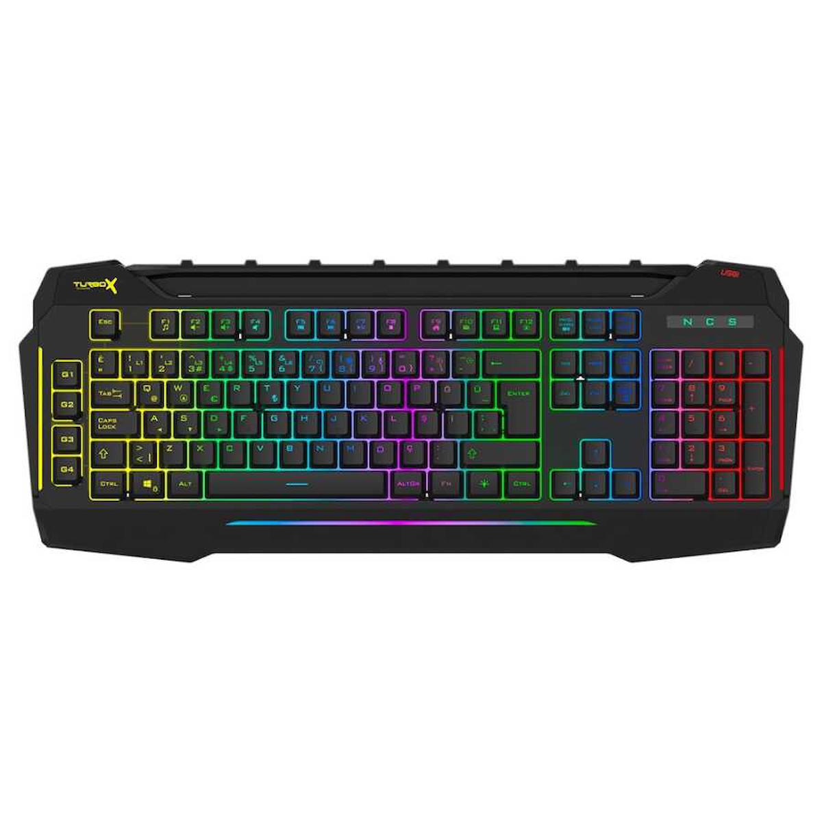 Turbox TX3982 Türkçe RGB 104 Tuşlu Makrolu Kablolu Siyah Normal Gaming Klavye