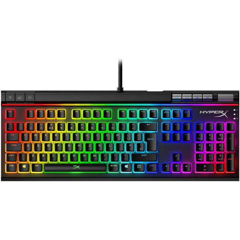 A4tech HKBE2X-1X-UK/G Türkçe Q RGB 102 Tuşlu Red Switch Kablolu Siyah Mekanik Gaming Klavye