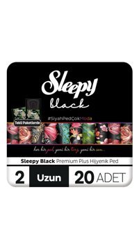 Sleepy Black İnce 20'li Hijyenik Ped 2 Adet