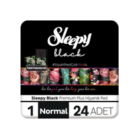 Sleepy Black İnce 24'lü Hijyenik Ped 12 Adet