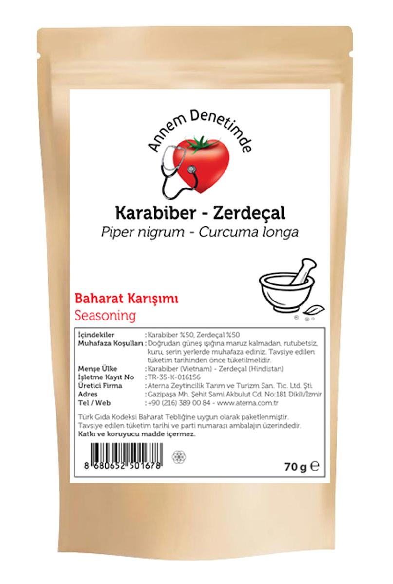 Aterna Glutensiz Karabiber - Zerdeçal Toz 70 gr