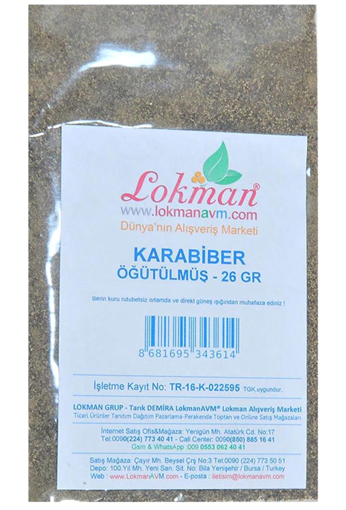 Lokman Avm Vegan Karabiber Toz 26 gr