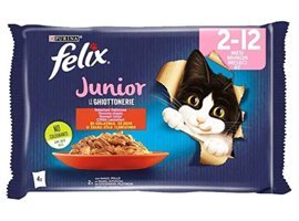 Felix Junior Tavuklu Yavru Yaş Kedi Maması 4x85 gr