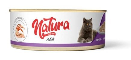 Natura Ton Balıklı - Yengeçli Yetişkin Yaş Kedi Maması 70 gr