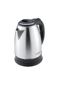 Crown Paslanmaz Çelik 1.8 lt 1500 W Işıklı Klasik Gri Kettle