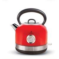 Karaca Retro Paslanmaz Çelik 1.7 lt 2200 W Retro Kırmızı Kettle