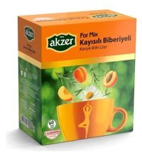 Akzer Formmix Biberiye - Kayısı Bitki Çayı 60 adet 1.5 gr