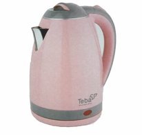 Teba Çelik 1.8 lt 2000 W Işıklı Klasik Pembe Kettle