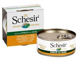 Schesir Aloe Veralı-Tavuklu Yetişkin Yaş Köpek Maması 150 gr