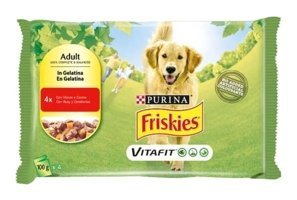 Friskies Vitafit Biftekli Yetişkin Yaş Köpek Maması 100 gr 4'lü