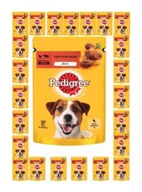 Pedigree Tavuklu lu-Sığır Etli Yetişkin Yaş Köpek Maması 100 gr 24'lü