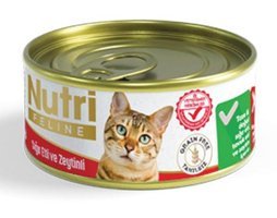 Nutri Feline Sığır Eti Yetişkin Yaş Kedi Maması 24x85 gr