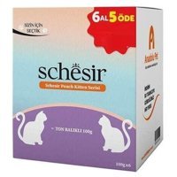 Schesir Ton Balıklı Yavru Yaş Kedi Maması 6x100 gr