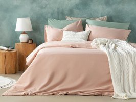 English Home Novella Premium Soft Cotton Tek Kişilik Nevresim Takımı Gül Kurusu