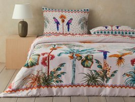 English Home Tropic Sunset Tek Kişilik Nevresim Seti Yeşil