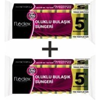 Flodex Oluklu Bulaşık Süngeri 2x5'li