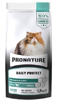 Pronature Daily Protec Pirinç Tavuklu Yetişkin Kuru Kedi Maması 1.5 kg