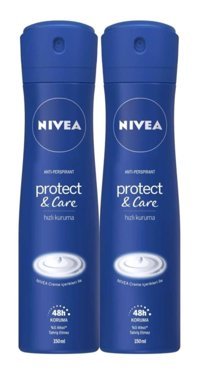 Nivea Protect&Care Sprey Kadın Deodorant 2x150 ml