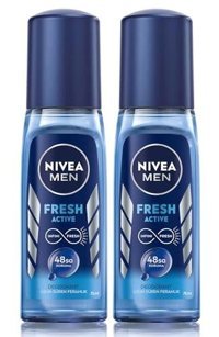 Nivea Fresh Active Sprey Erkek Deodorant 2x75 ml