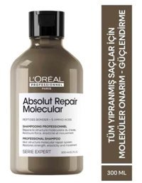 L'Oréal Paris Absolut Repair Molecular Güçlendirici Onarıcı Yıpranmış Saçlar İçin Şampuan 300 ml