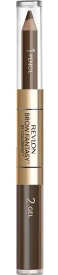 Revlon Brow Fantasy Dark Brown Asansörsüz Çift Taraflı Kalın Uçlu Kaş Kalemi Koyu Kahve