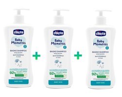 Chicco Baby Moments Aynısefa Bebek Şampuanı 3x500 ml